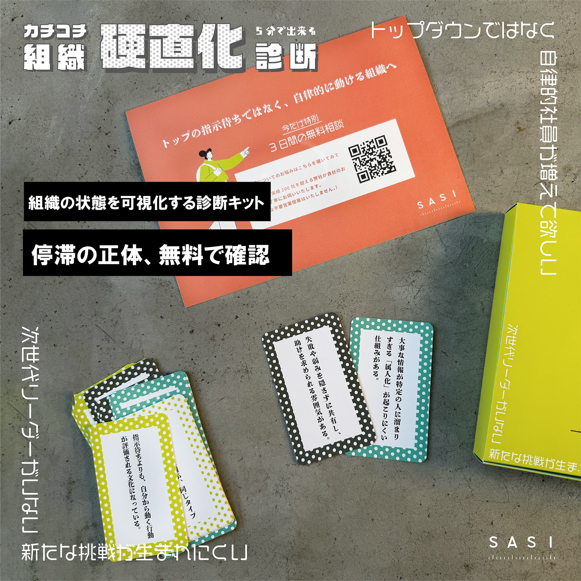 5分で出来る！組織硬直化診断カードゲーム - クリエイティブから、自律